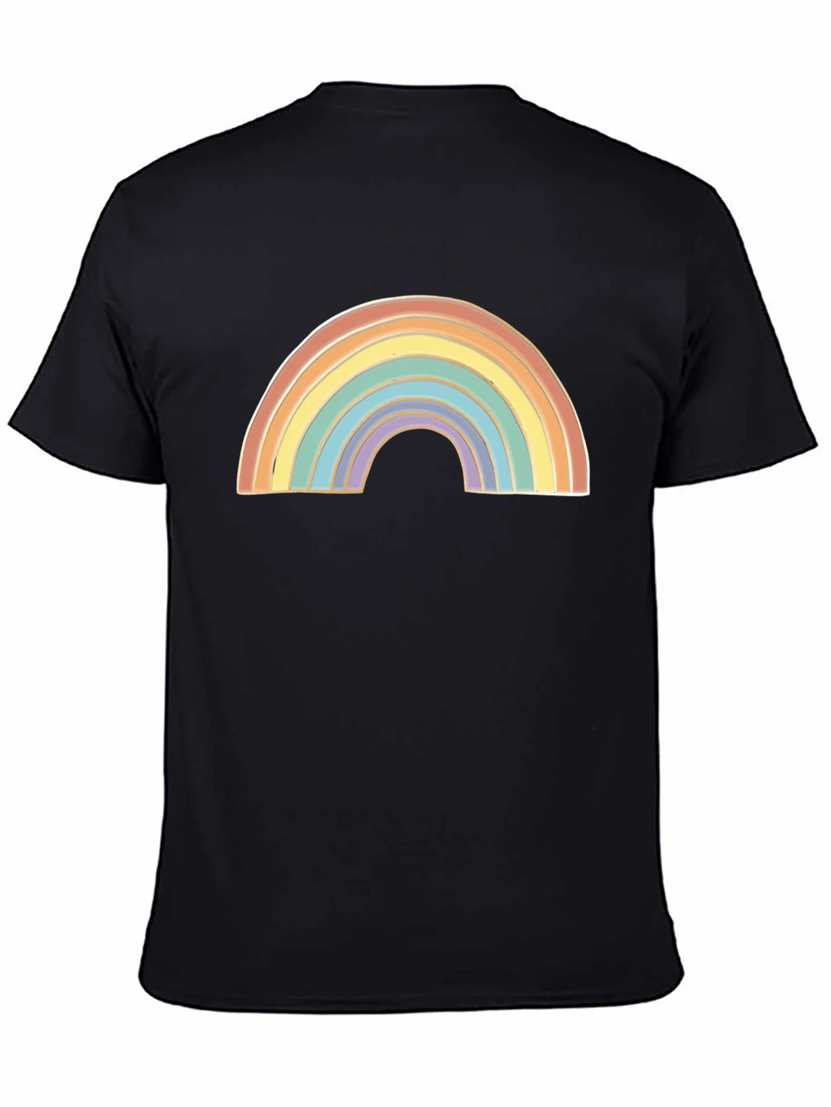 Rainbow Graphic Black T-Shirt product image 4