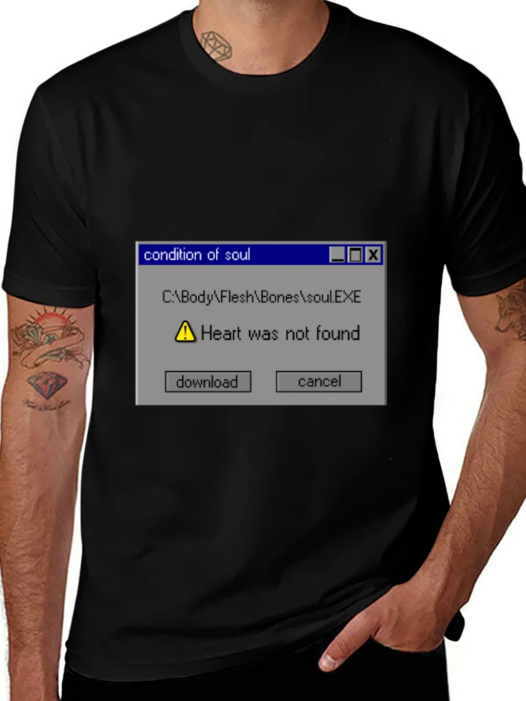 Condition of Soul Heart Not Found Graphic Tee product image 1