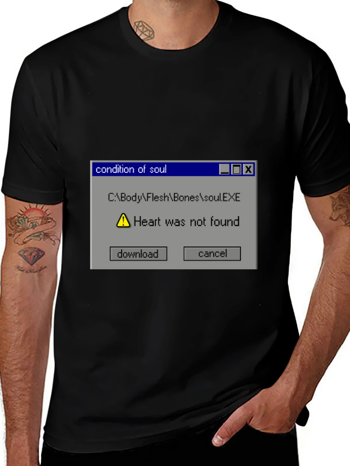 Condition of Soul Heart Not Found Graphic Tee product image 1