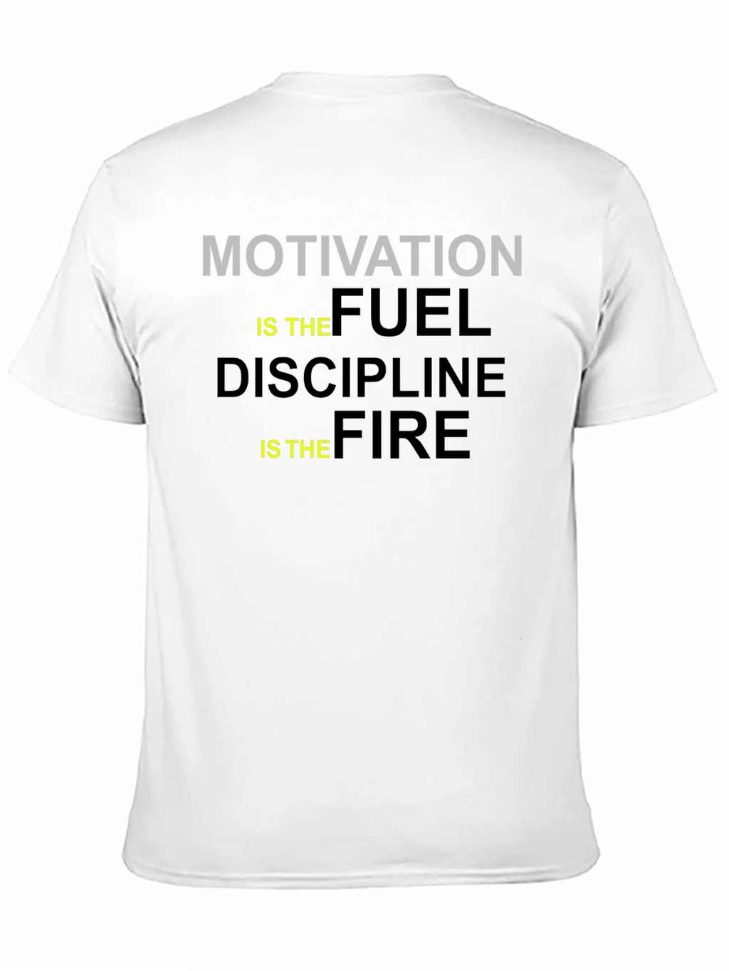 Motivation Fuel Discipline Fire Black Graphic Tee product image 10