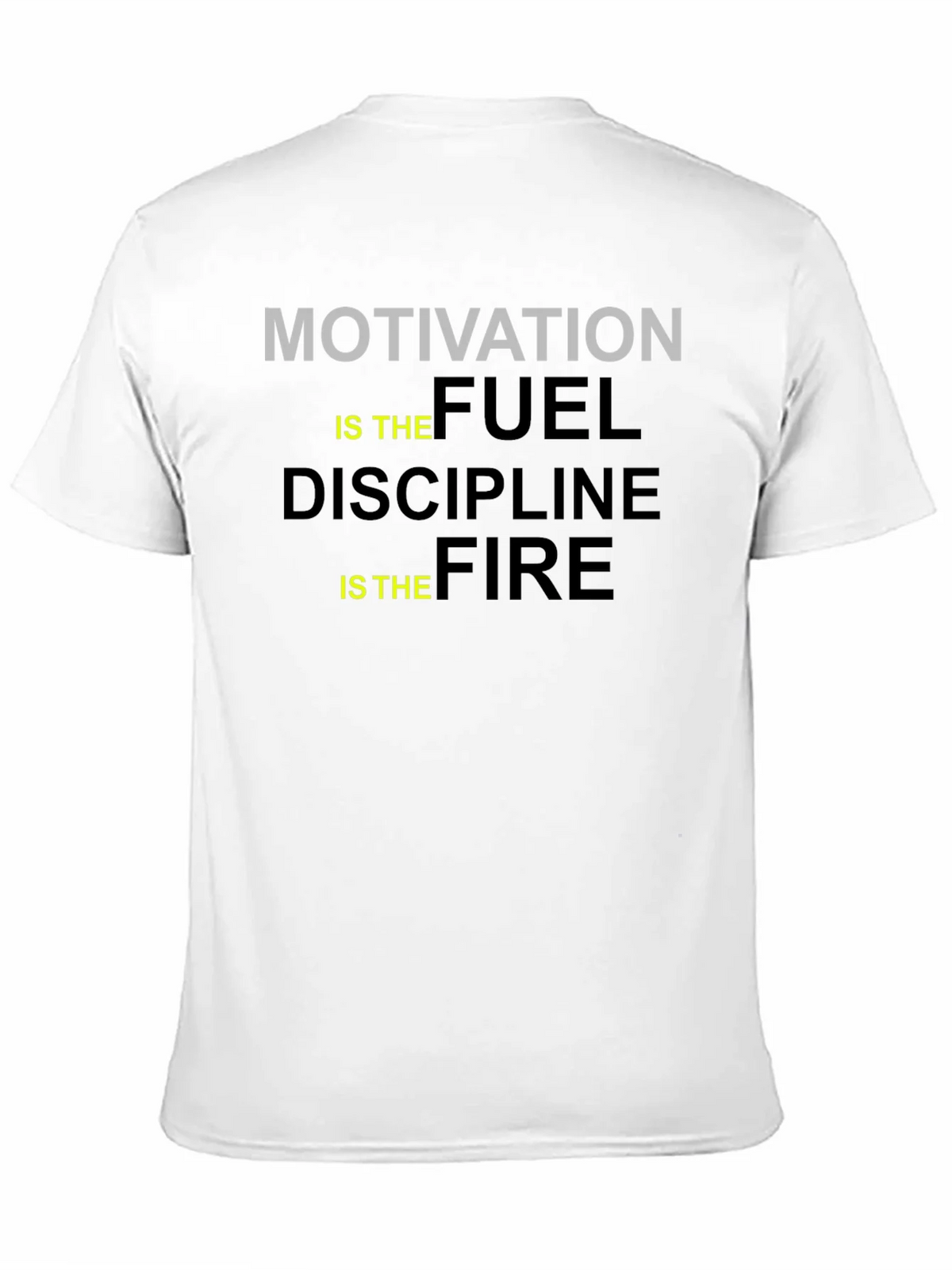 Motivation Fuel Discipline Fire Black Graphic Tee product image 10