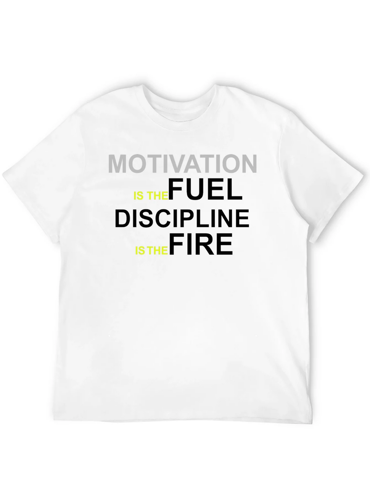 Motivation Fuel Discipline Fire Black Graphic Tee product image 11