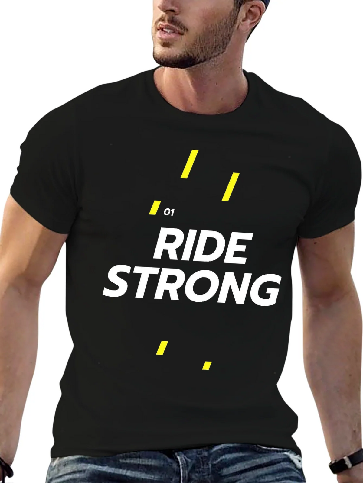 Ride Strong Graphic Tee - Black product image 4