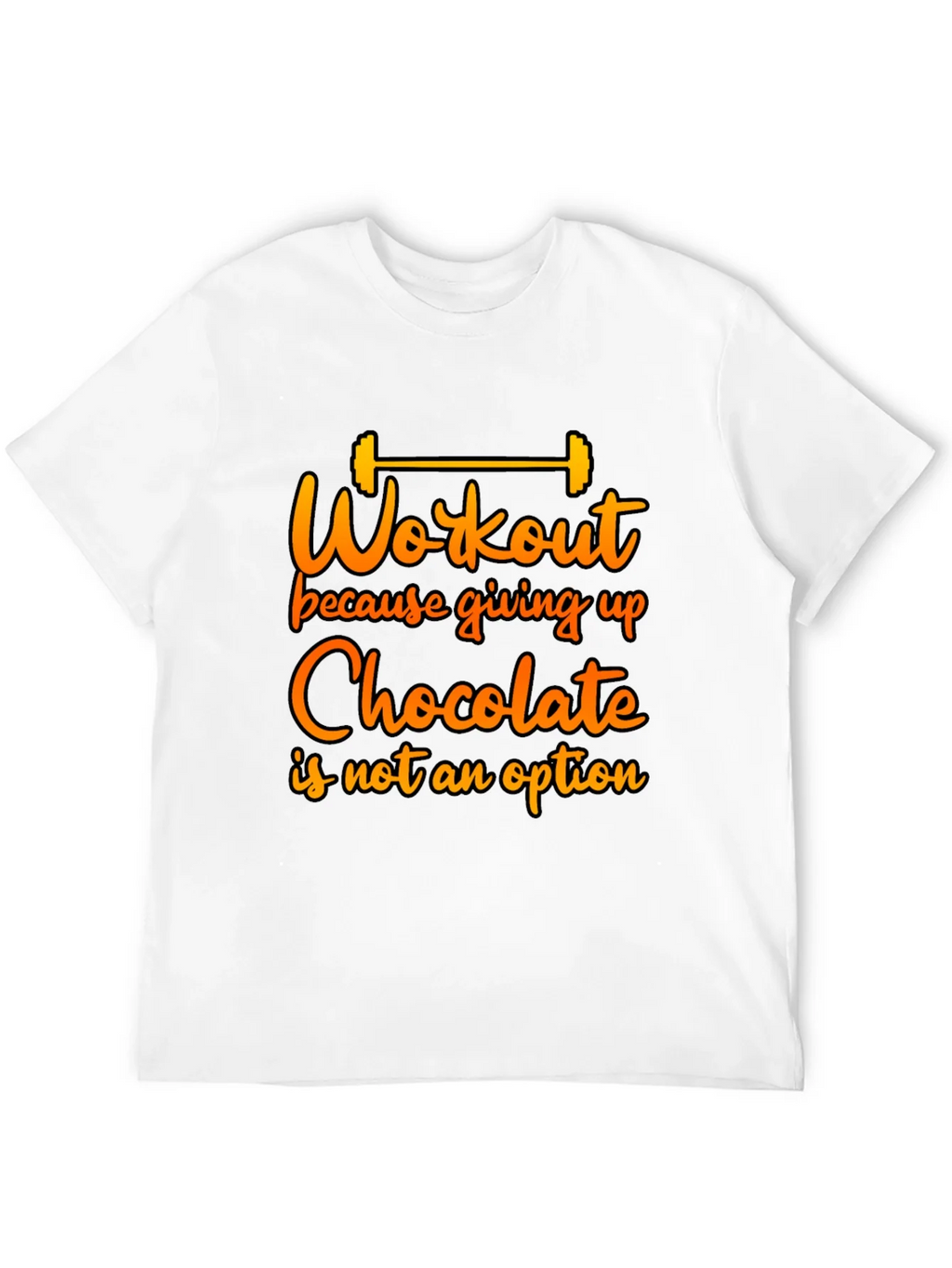 Workout For Chocolate Graphic Tee - Funny Fitness Shirt product image 8
