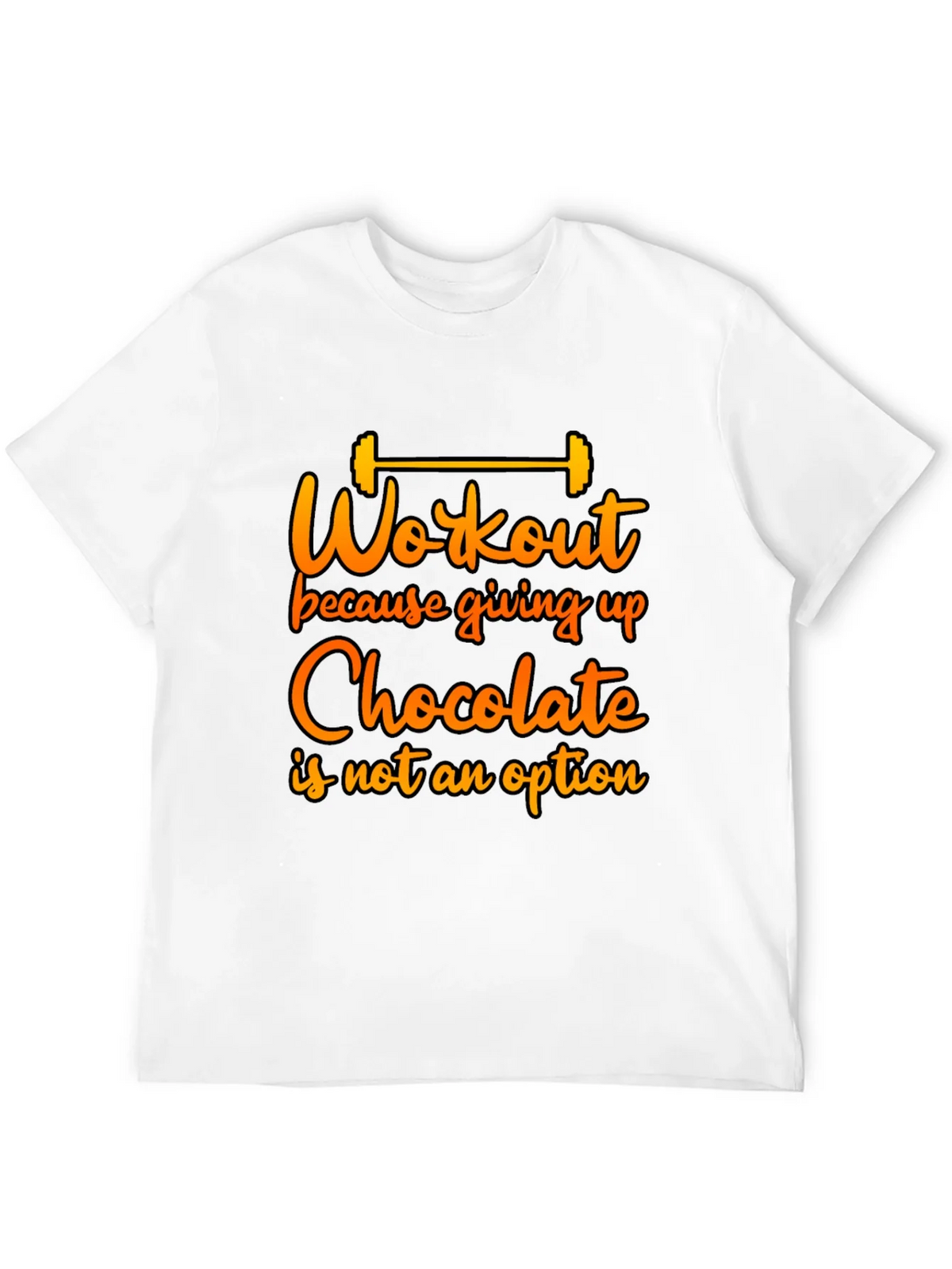 Workout For Chocolate Graphic Tee - Funny Fitness Shirt product image 8