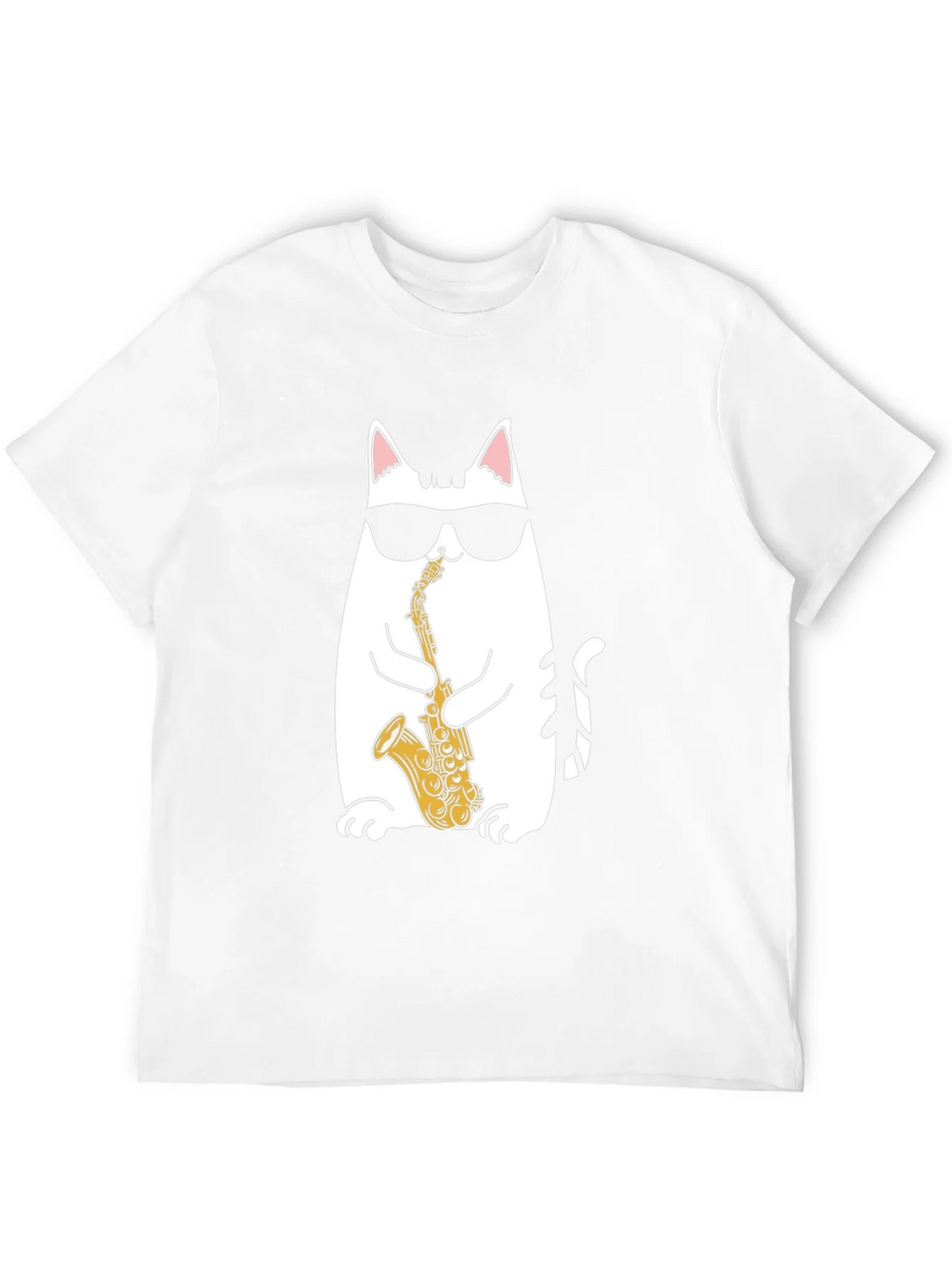 Cool Cat Saxophone T-Shirt - Black product image 11