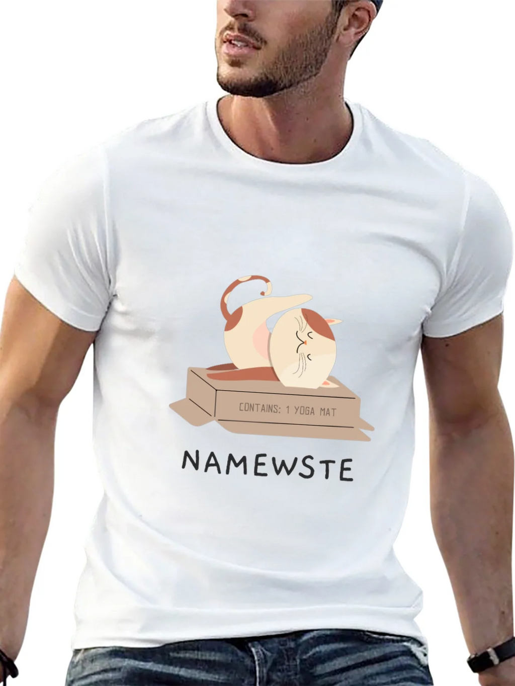 Nameweste Yoga Cat T-Shirt product image 5