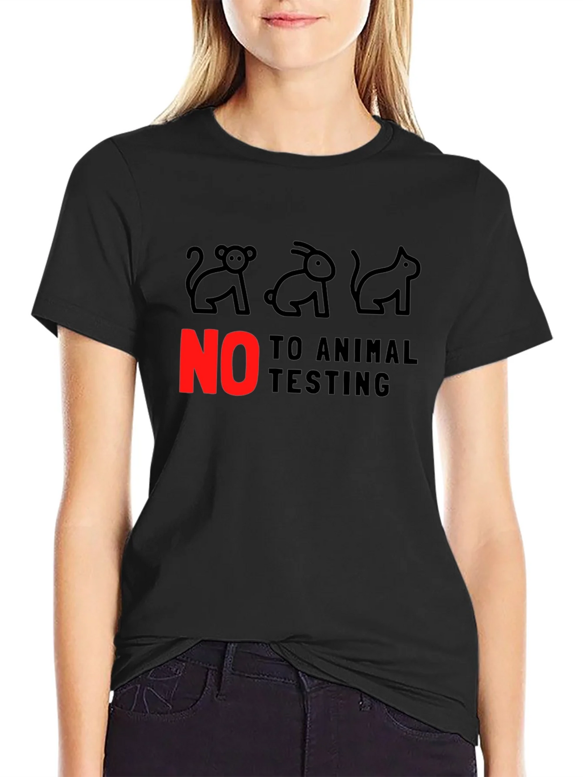 Animal Rights Tee: No to Testing! product image 2