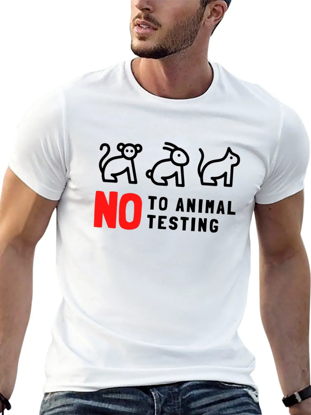 Animal Rights Tee: No to Testing! product image 12