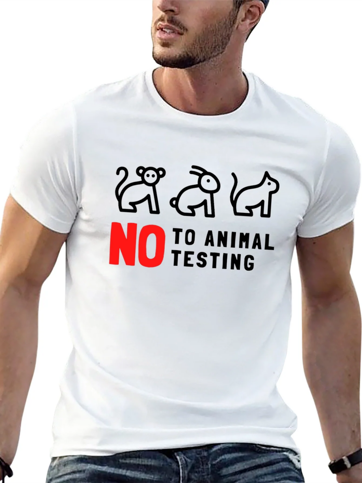 Animal Rights Tee: No to Testing! product image 12
