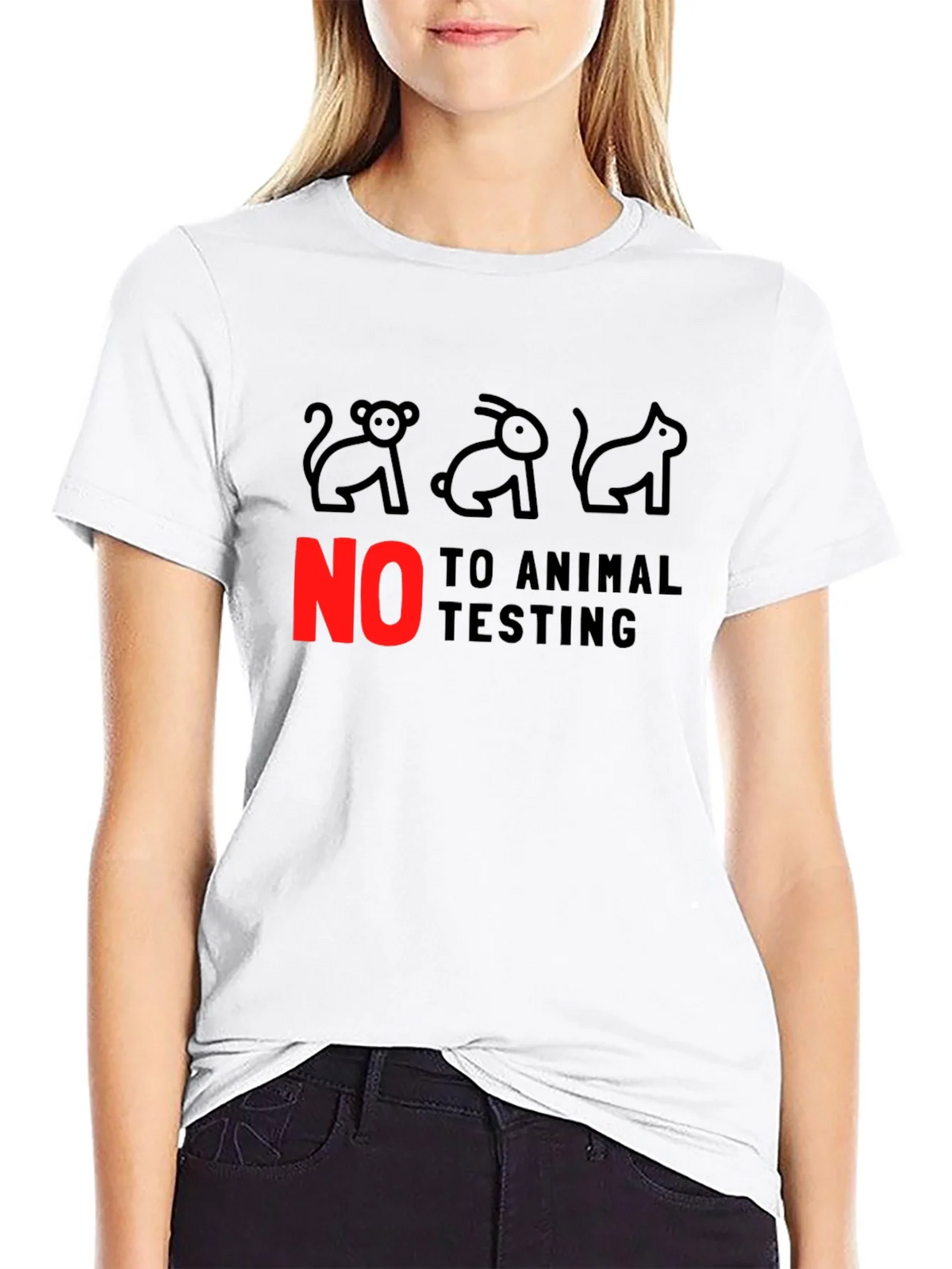 Animal Rights Tee: No to Testing! product image 8