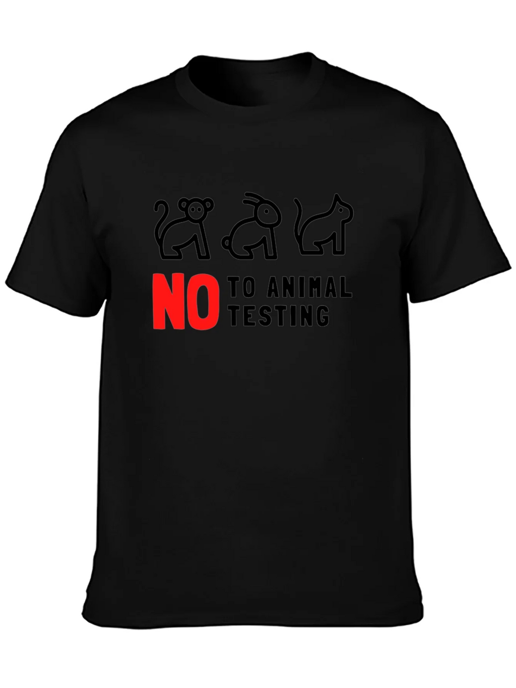 Animal Rights Tee: No to Testing! product image 3