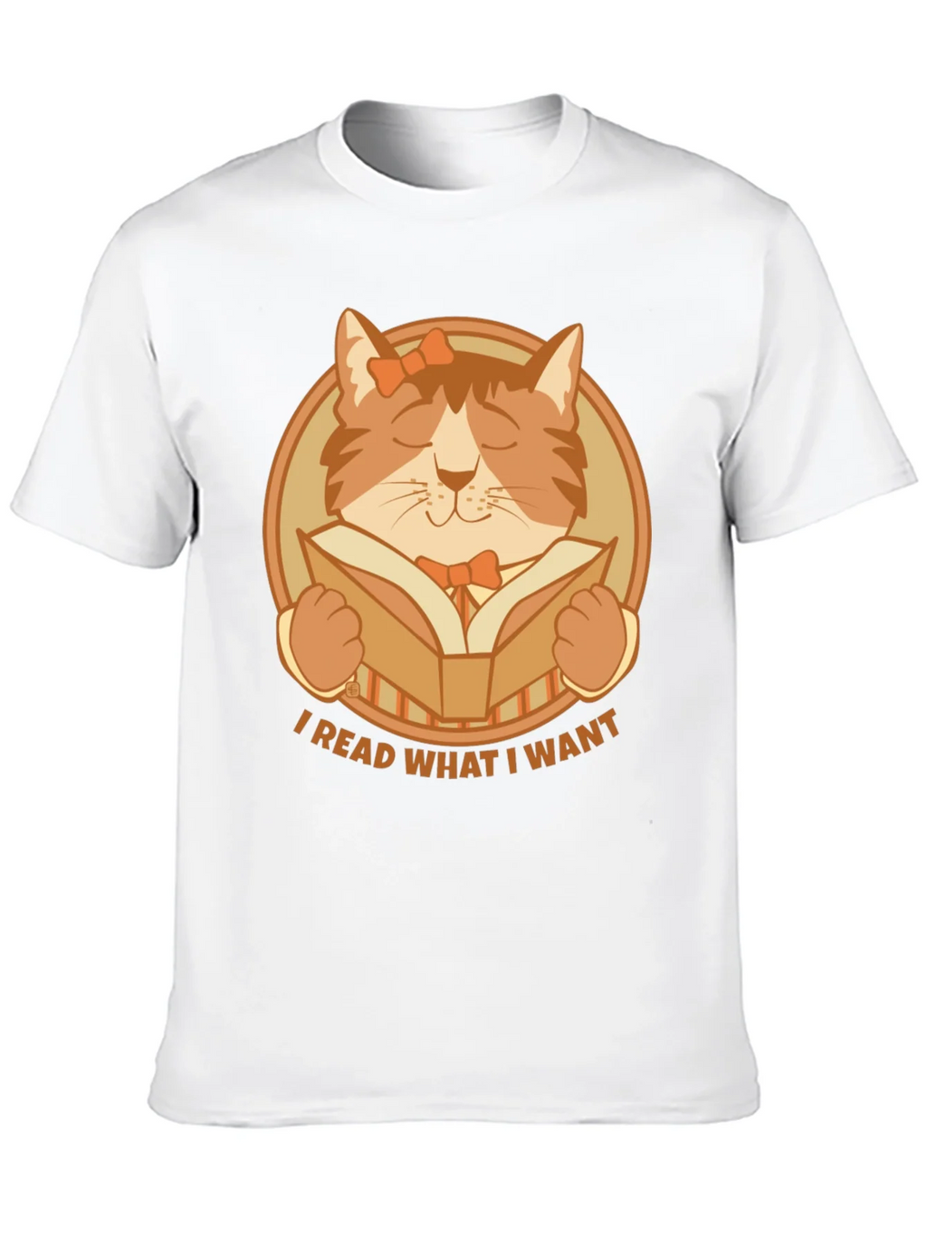 I Read What I Want Cat Graphic T-Shirt product image 9