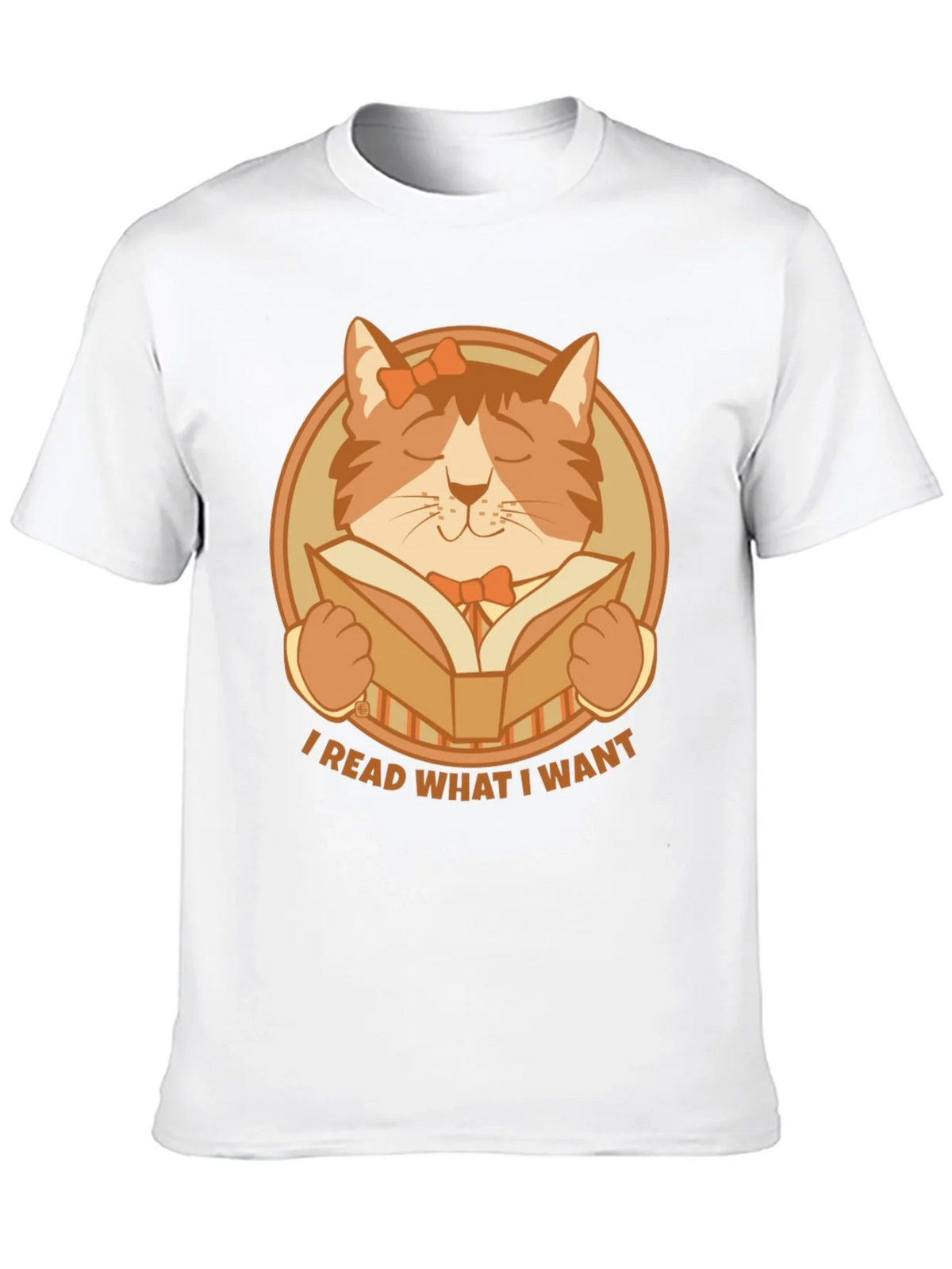 I Read What I Want Cat Graphic T-Shirt product image 9