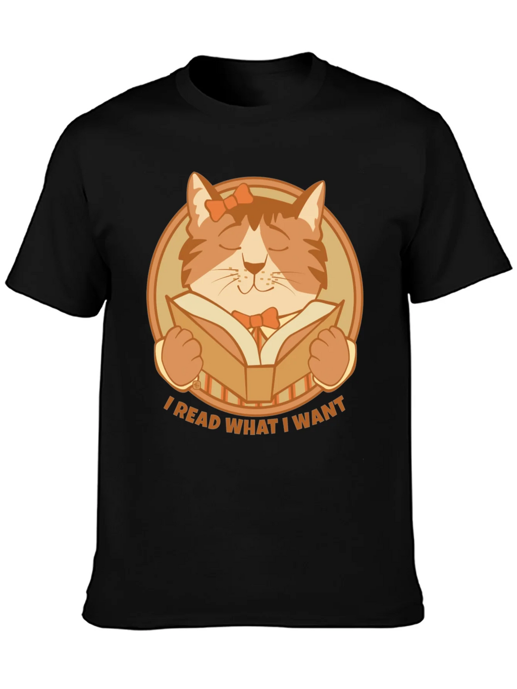 I Read What I Want Cat Graphic T-Shirt product image 3