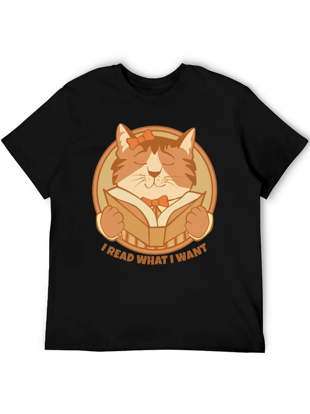 I Read What I Want Cat Graphic T-Shirt product image 5