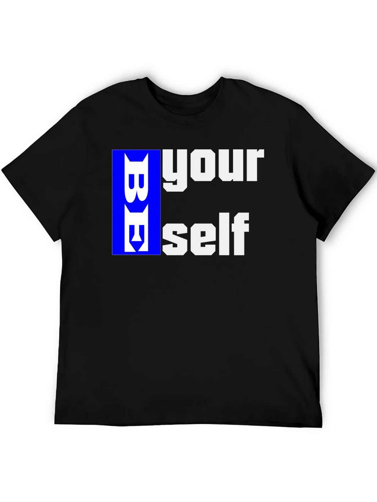 Be Yourself Graphic T-Shirt - Black Casual Tee product image 5