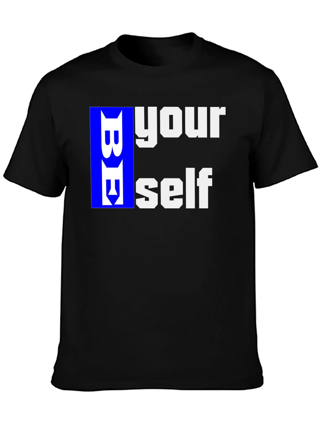 Be Yourself Graphic T-Shirt - Black Casual Tee product image 3