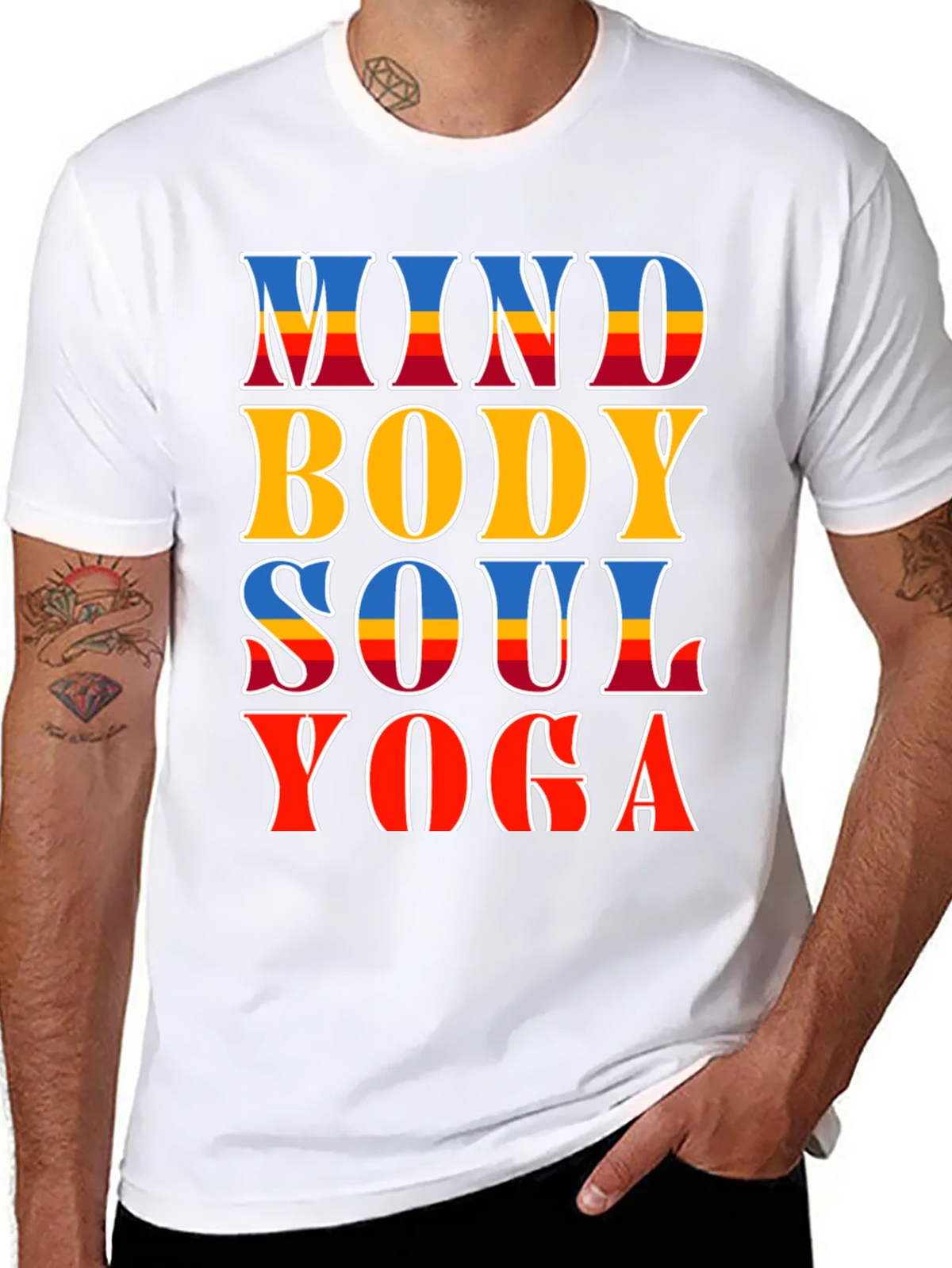 Mind Body Soul Yoga T-Shirt - Spiritual Comfort product image 6