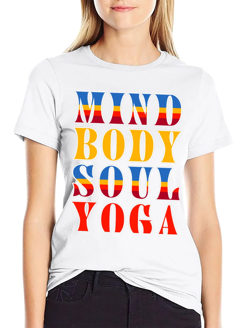 Mind Body Soul Yoga T-Shirt - Spiritual Comfort product image 7
