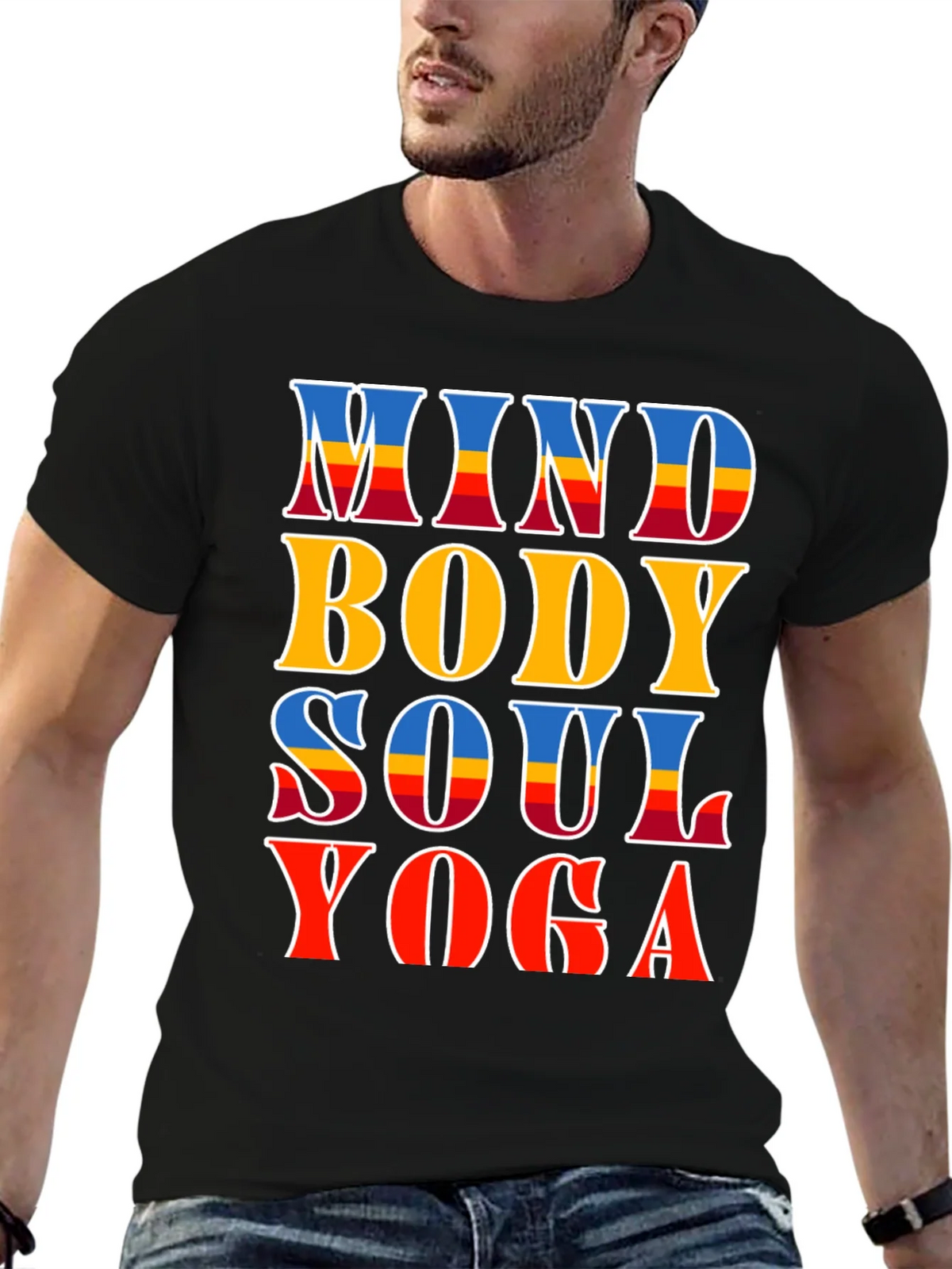 Mind Body Soul Yoga T-Shirt - Spiritual Comfort product image 5