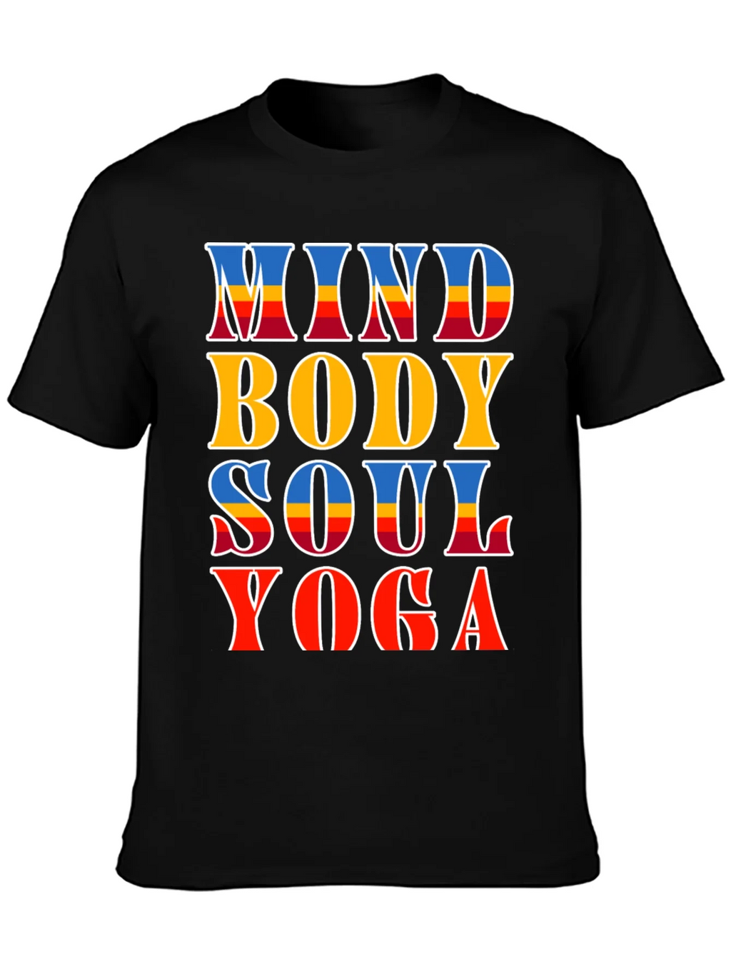 Mind Body Soul Yoga T-Shirt - Spiritual Comfort product image 2