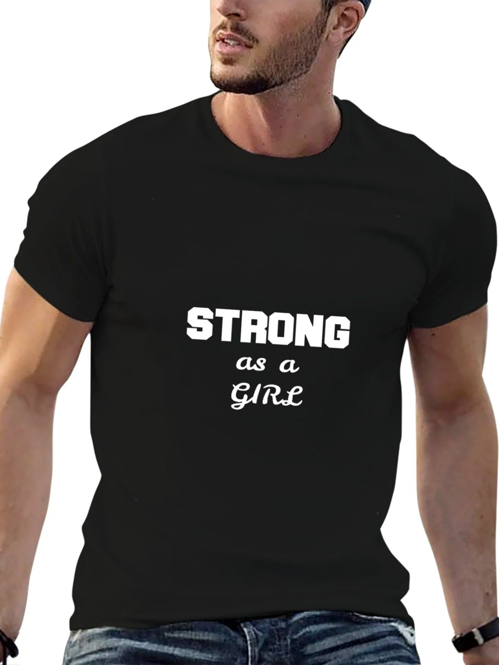 Strong as a Girl Graphic T-Shirt product image 6