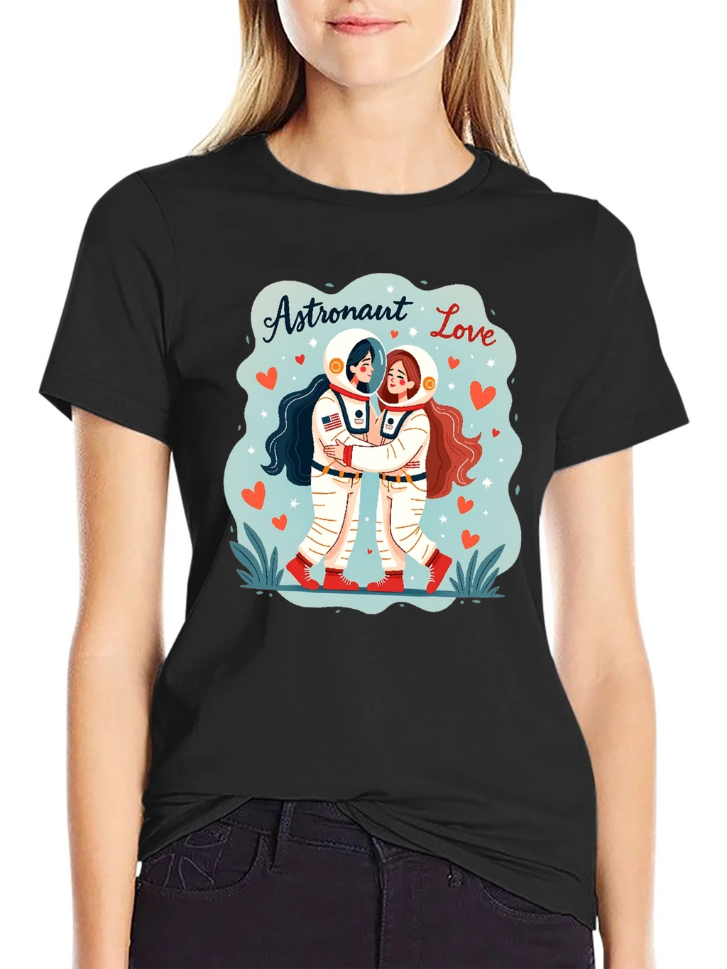 Astronaut Love Graphic T-Shirt product image 2