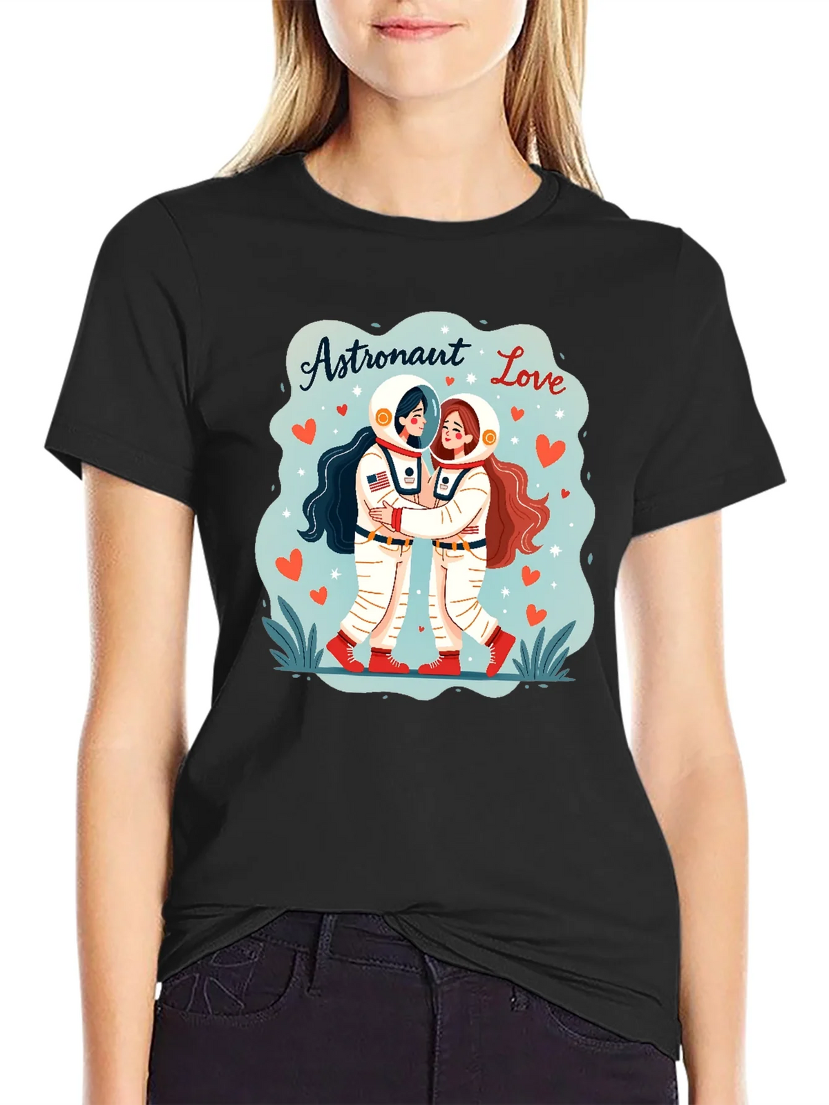 Astronaut Love Graphic T-Shirt product image 2