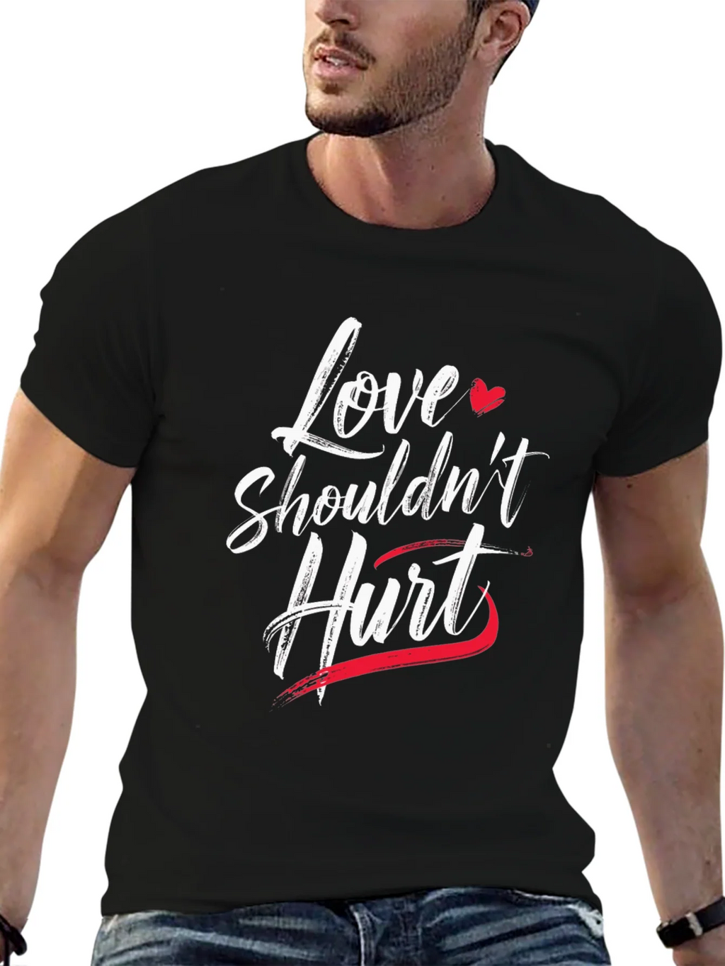 Love Shouldnt Hurt Graphic T-Shirt product image 6