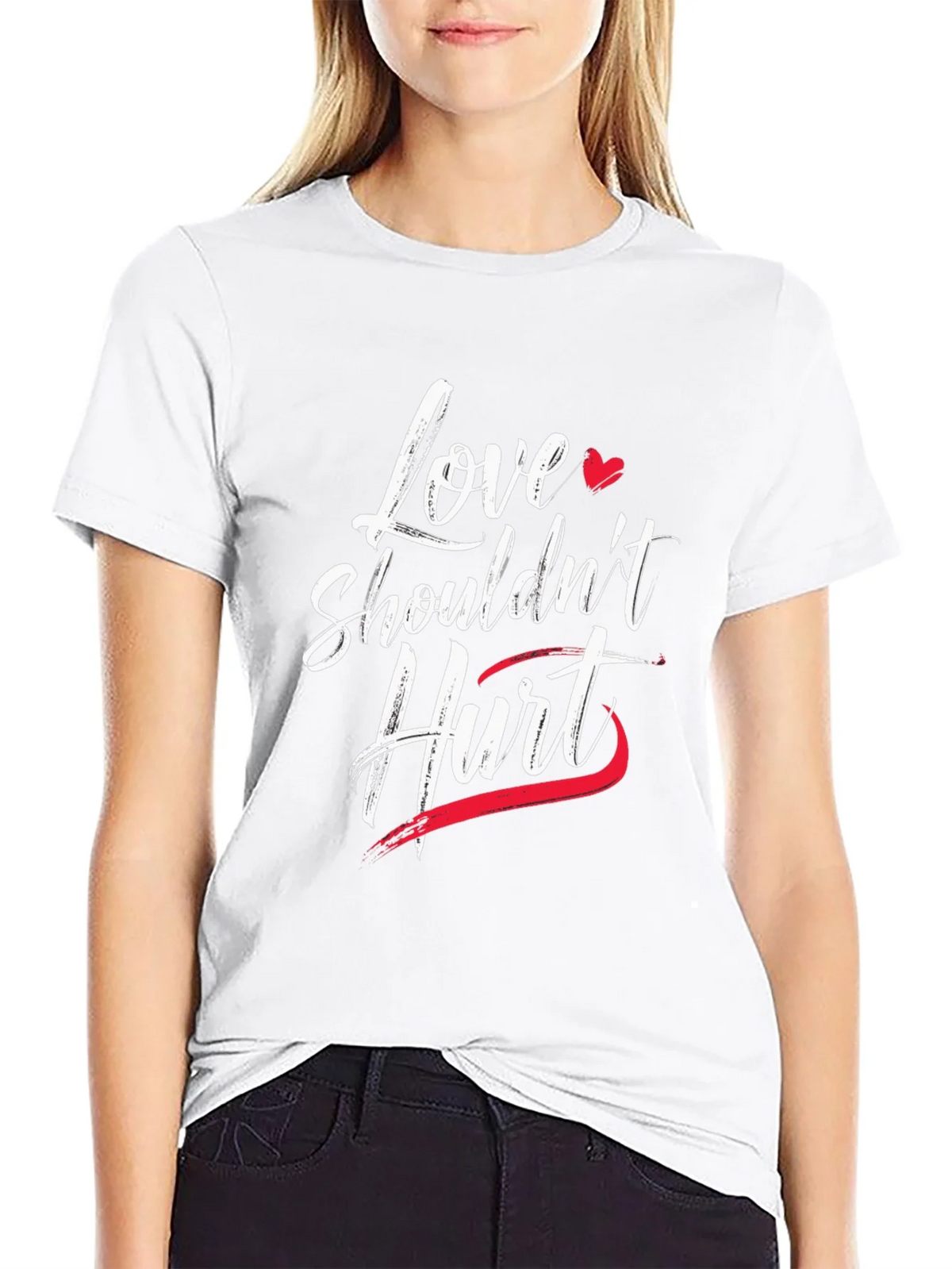 Love Shouldnt Hurt Graphic T-Shirt product image 8