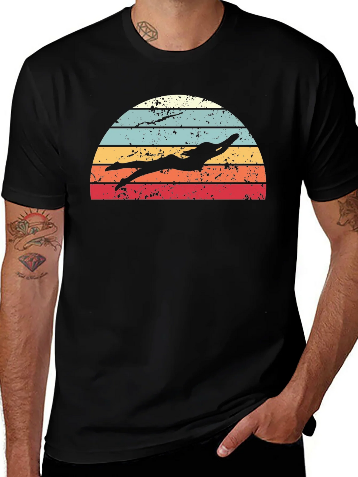 Retro Swimmer Graphic Tee product image 1