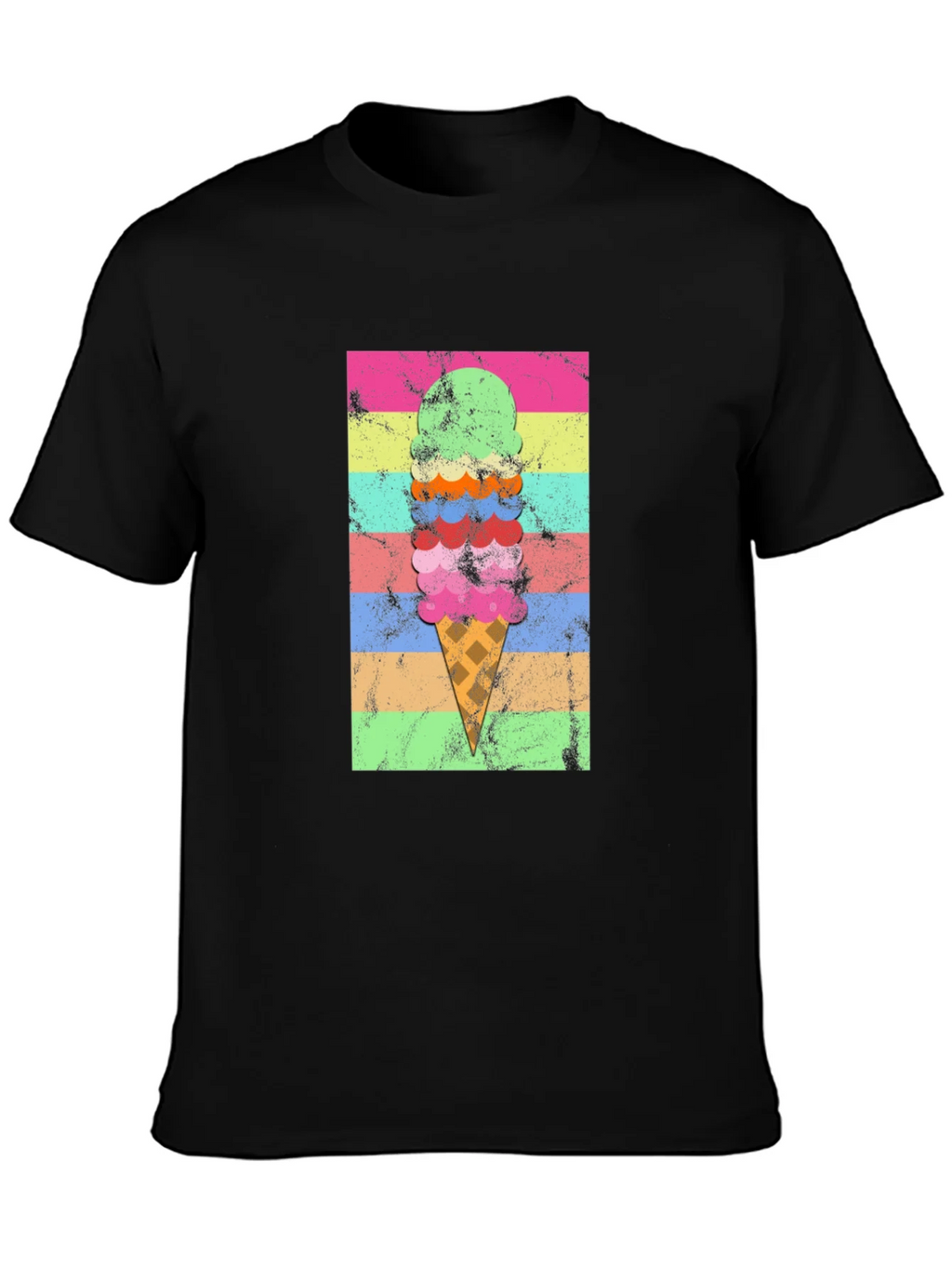 Retro Ice Cream Cone Graphic T-Shirt product image 2
