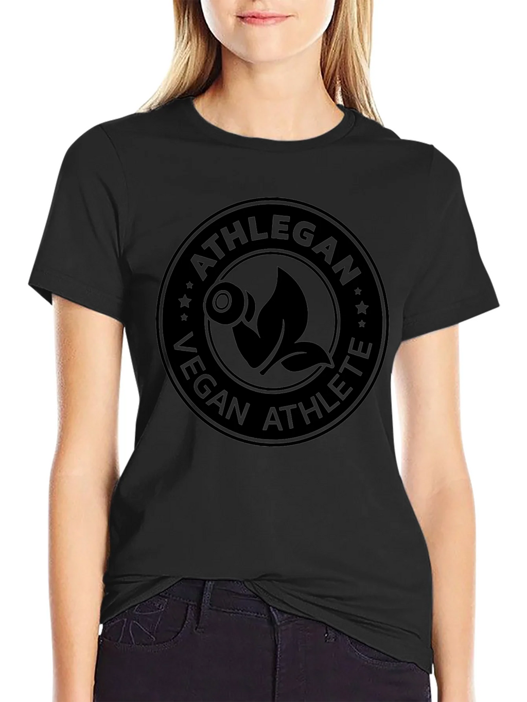 Athlegan Vegan Athlete Black T-Shirt product image 2