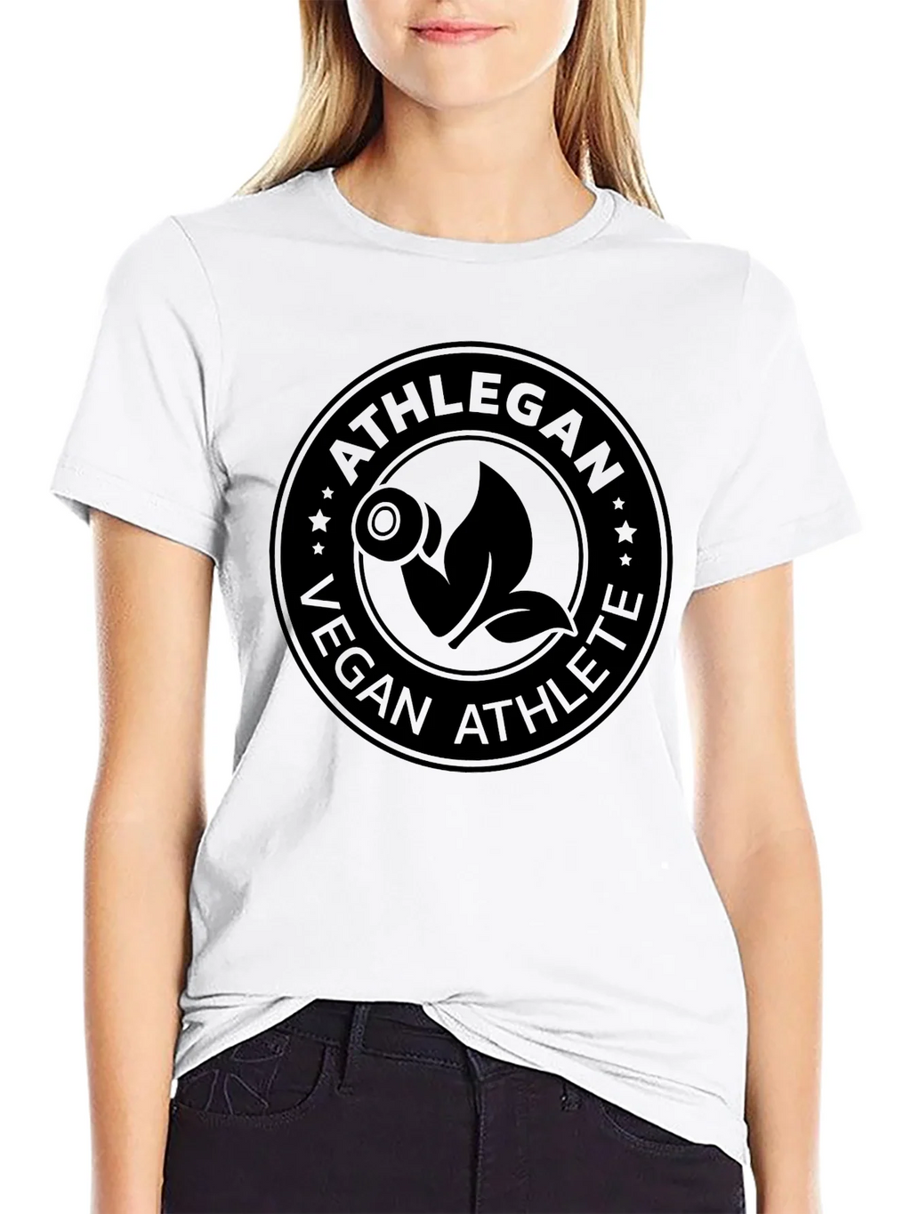 Athlegan Vegan Athlete Black T-Shirt product image 8