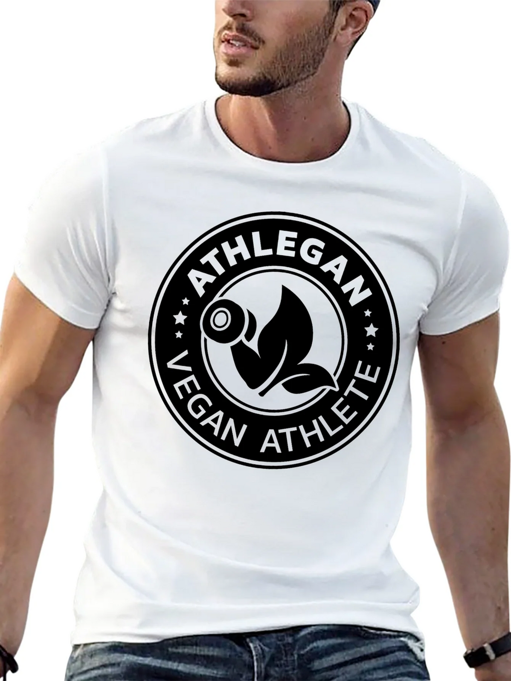 Athlegan Vegan Athlete Black T-Shirt product image 11