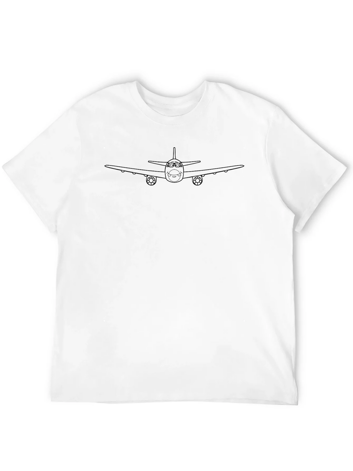 Black Airplane Graphic Tee - Short Sleeve Crew Neck product image 11