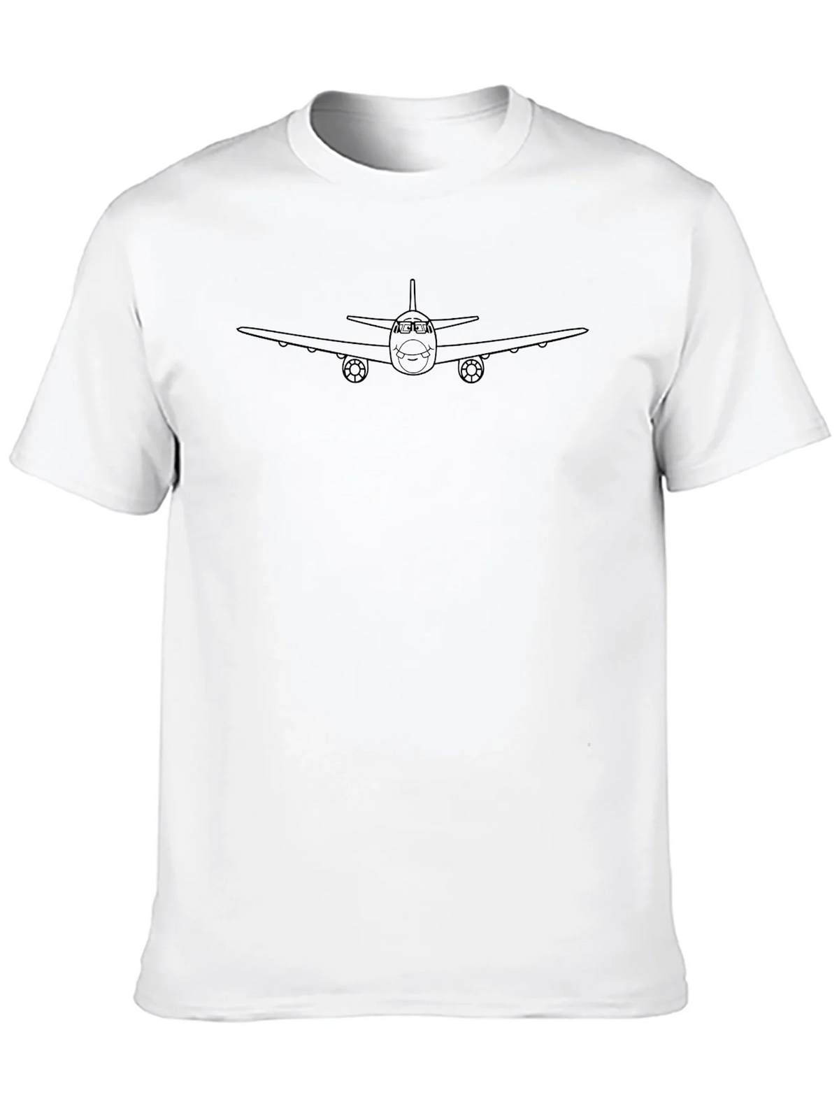 Black Airplane Graphic Tee - Short Sleeve Crew Neck product image 9