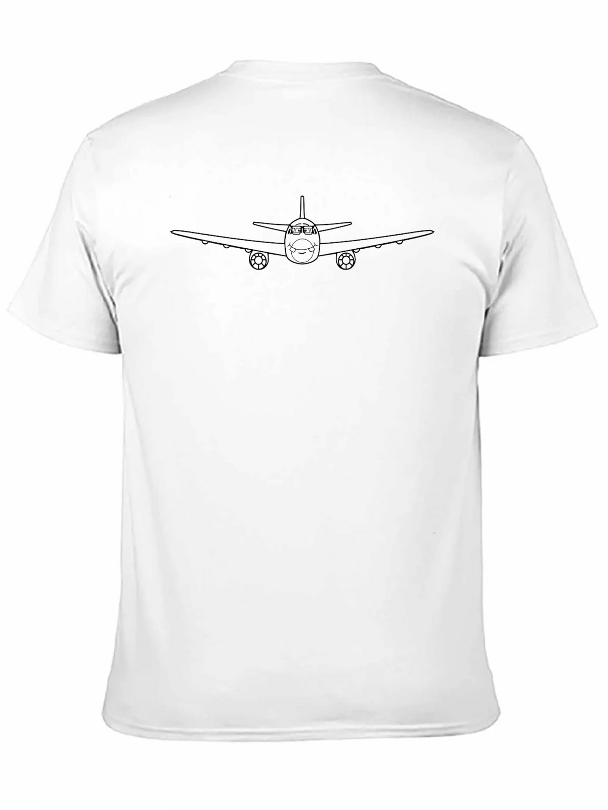 Black Airplane Graphic Tee - Short Sleeve Crew Neck product image 10