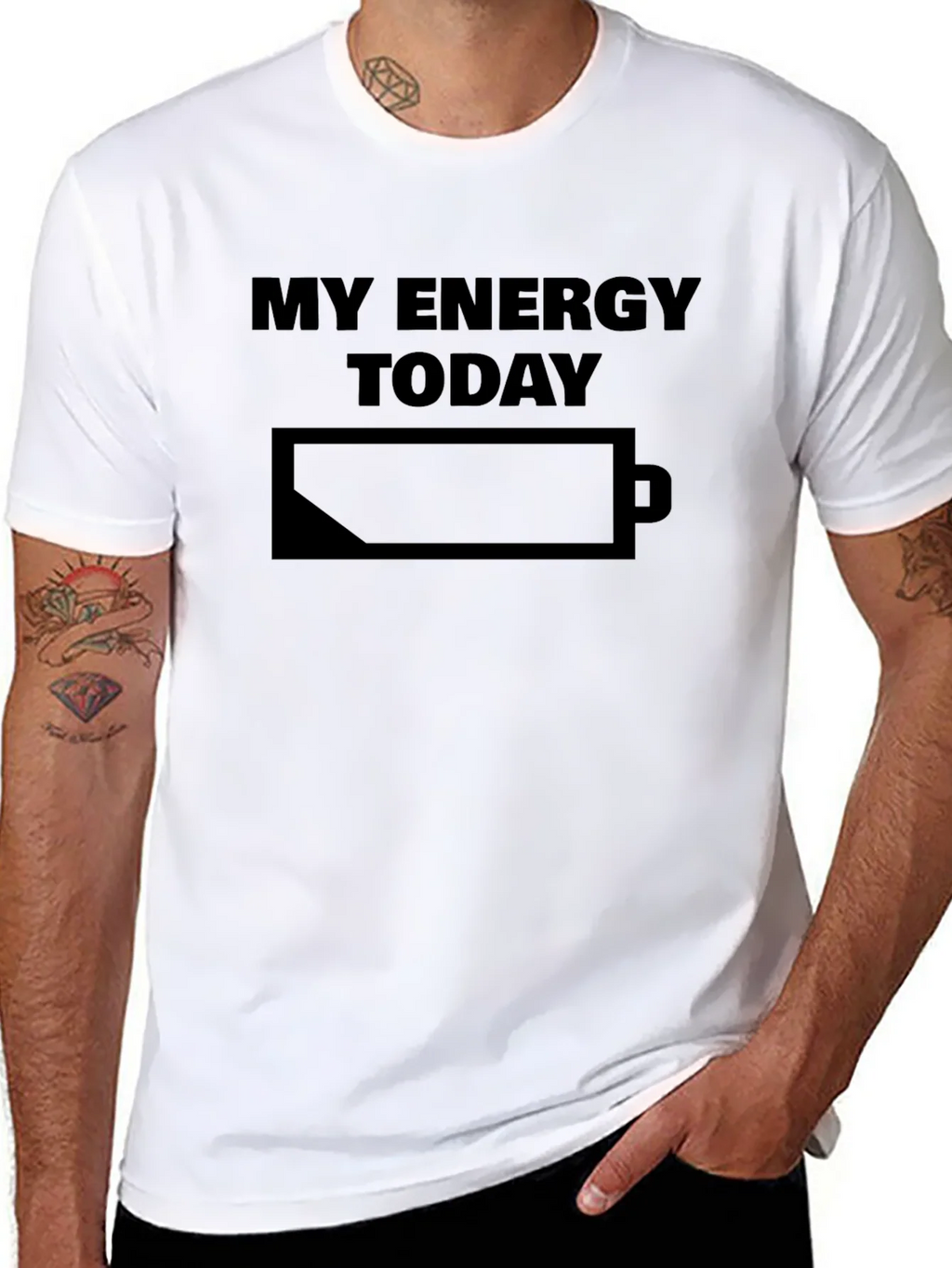 My Energy Today Low Battery T-Shirt product image 7