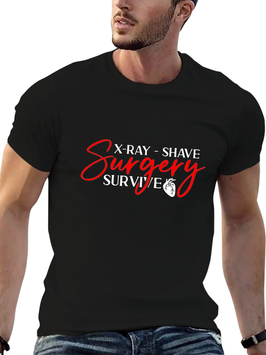 Surgery Survivor Black T-Shirt product image 6
