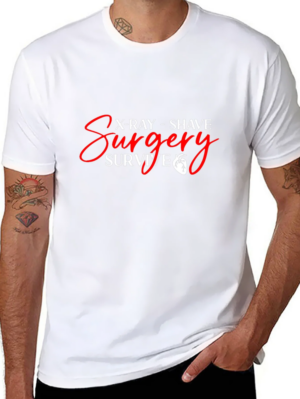 Surgery Survivor Black T-Shirt product image 7