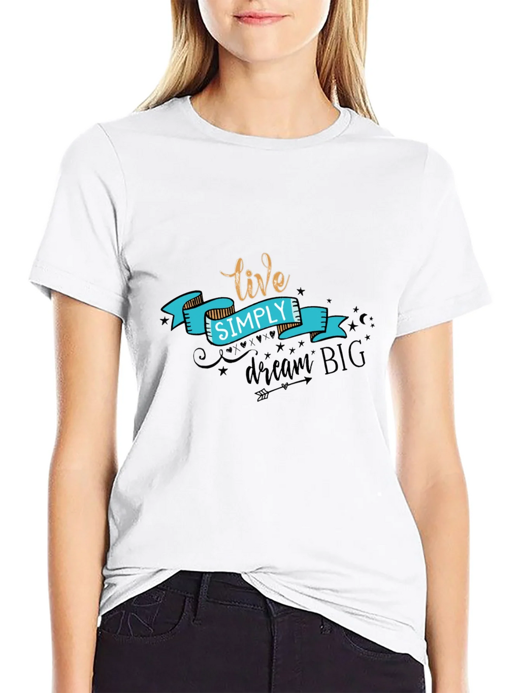 Live Simply T-Shirt - Black product image 8