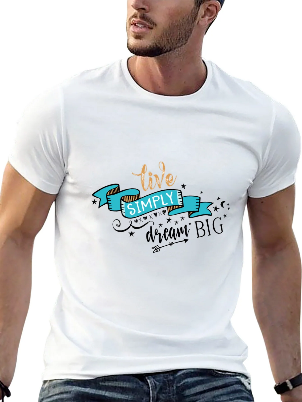 Live Simply T-Shirt - Black product image 12