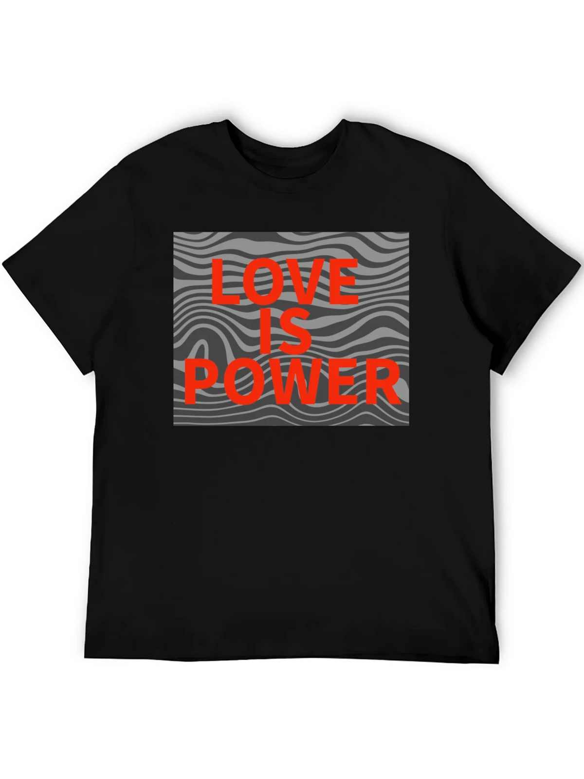 Love is Power Graphic Tee - Stylish Black T-Shirt product image 1