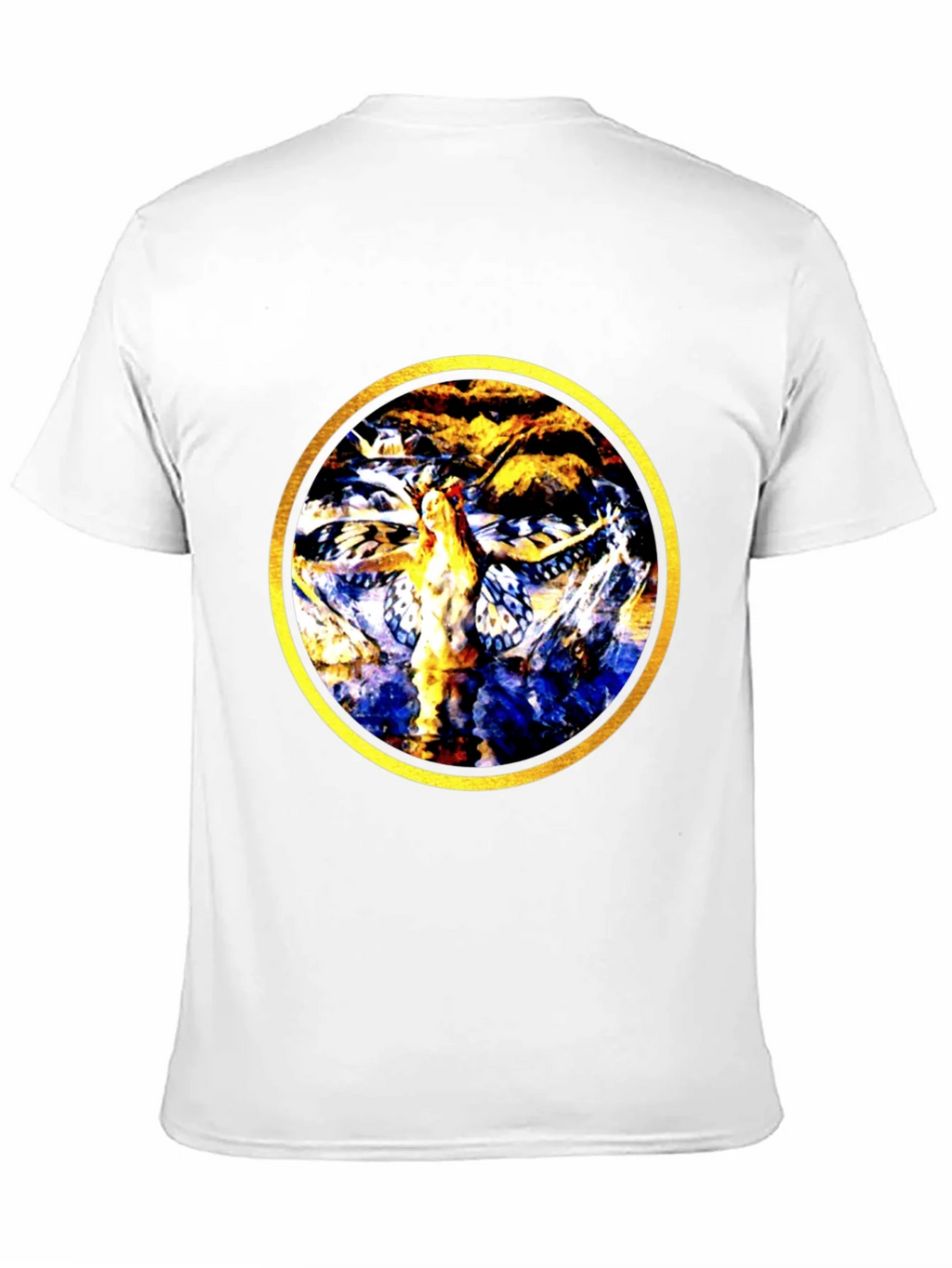 Abstract Butterfly Circle Graphic Tee product image 10