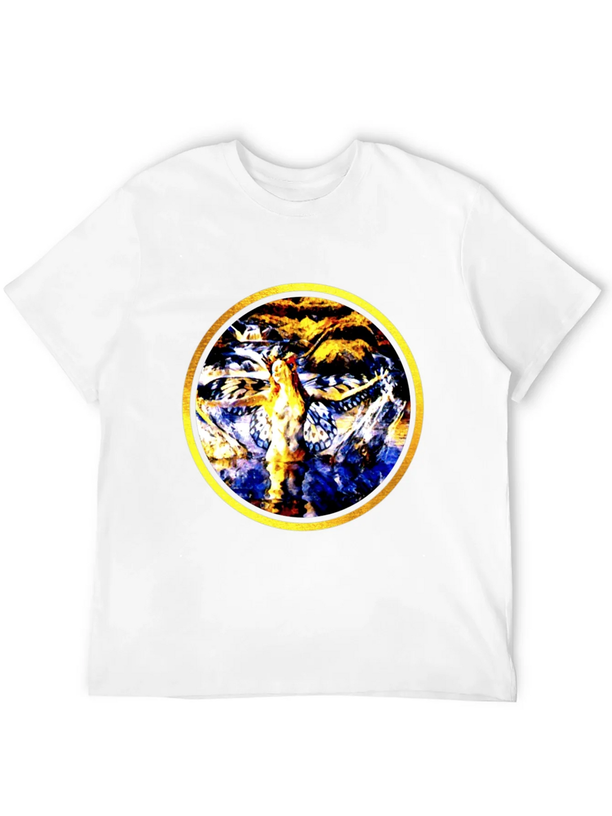 Abstract Butterfly Circle Graphic Tee product image 11