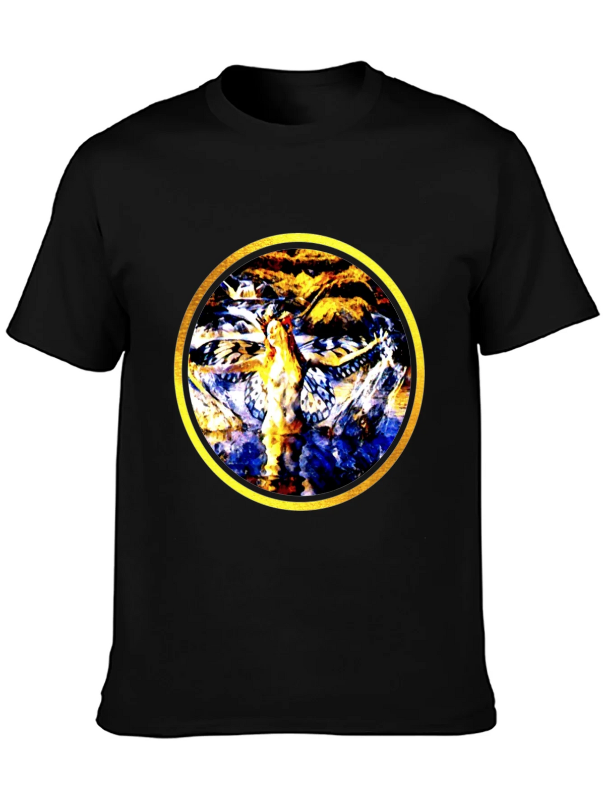 Abstract Butterfly Circle Graphic Tee product image 3