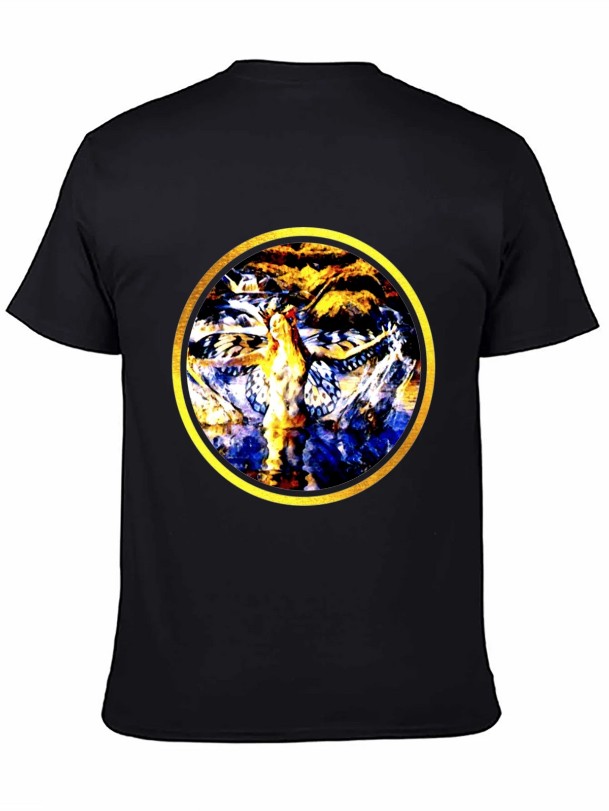 Abstract Butterfly Circle Graphic Tee product image 4