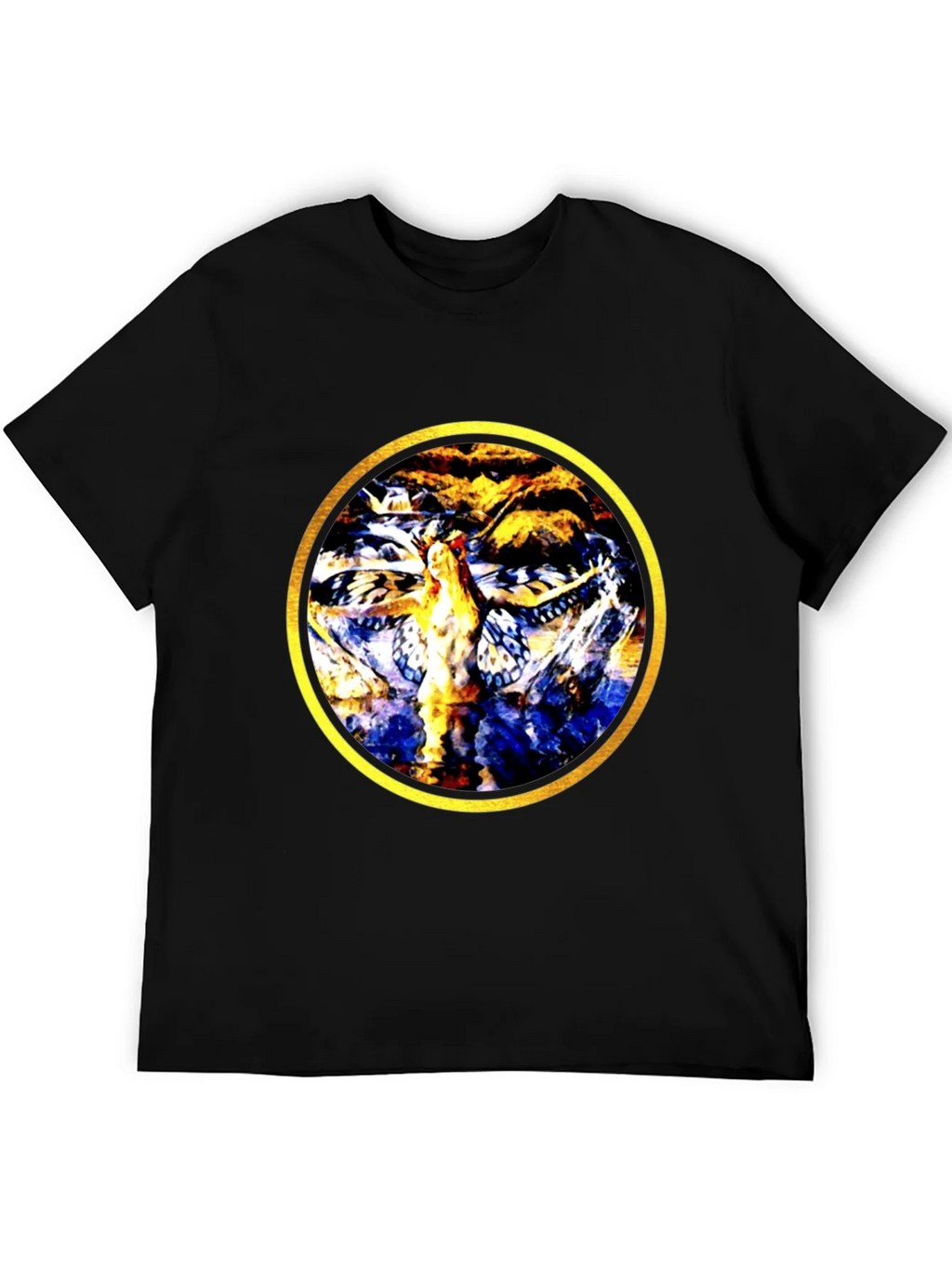 Abstract Butterfly Circle Graphic Tee product image 5